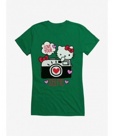 Hello Kitty Selfie Love Girls T-Shirt $7.37 T-Shirts