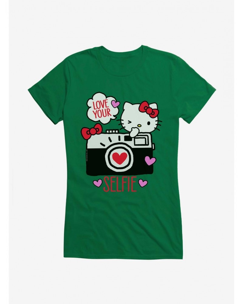 Hello Kitty Selfie Love Girls T-Shirt $7.37 T-Shirts