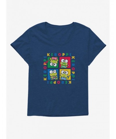 Keroppi Four Square Girls T-Shirt Plus Size $8.32 T-Shirts