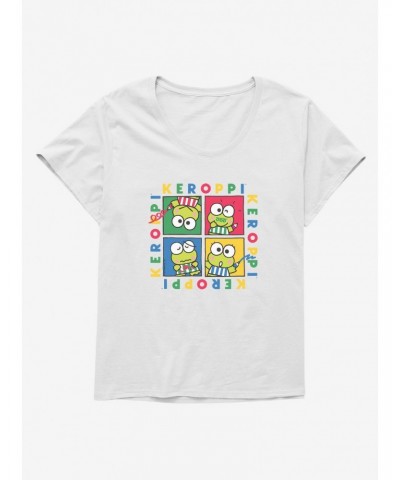 Keroppi Four Square Girls T-Shirt Plus Size $8.32 T-Shirts