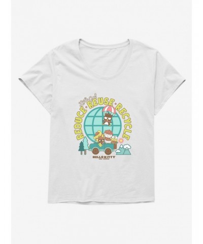 Hello Kitty & Friends Earth Day Reduce, Reuse, Recycle Girls T-Shirt Plus Size $8.37 T-Shirts