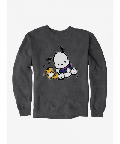 Pochacco Playing With Mon-Mon Sweatshirt $14.46 Sweatshirts