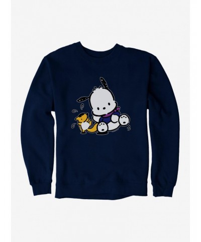 Pochacco Playing With Mon-Mon Sweatshirt $14.46 Sweatshirts