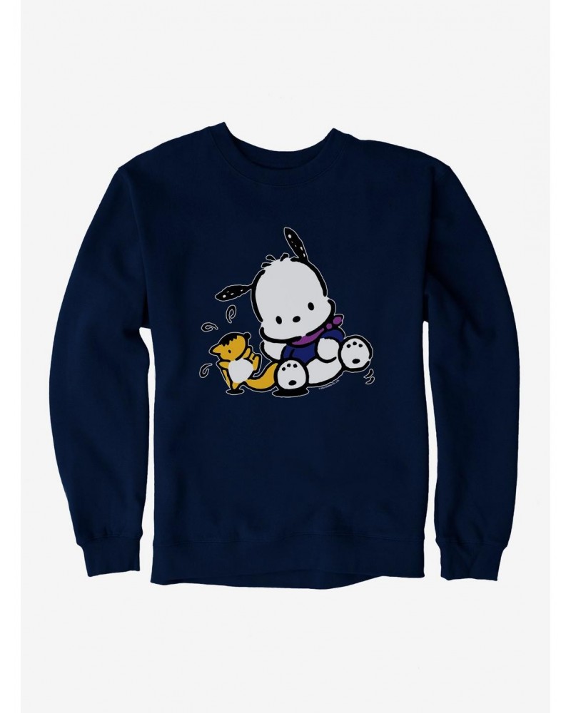 Pochacco Playing With Mon-Mon Sweatshirt $14.46 Sweatshirts