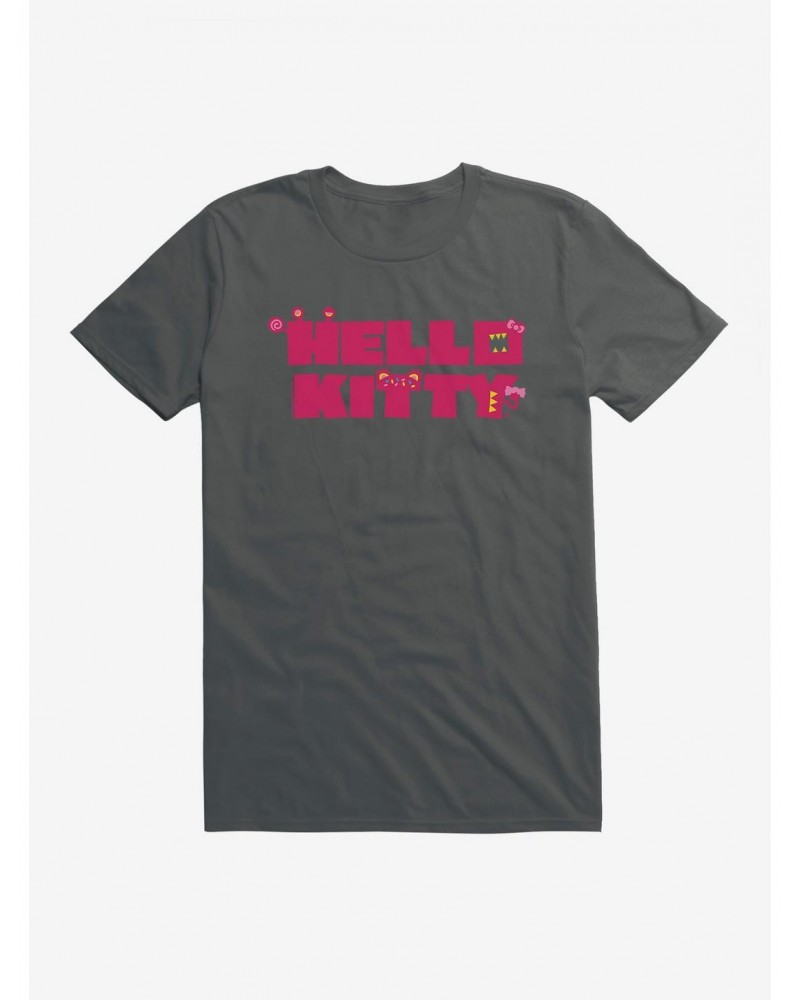 Hello Kitty Sweet Kaiju Stencil T-Shirt $6.69 T-Shirts