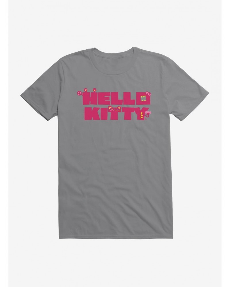 Hello Kitty Sweet Kaiju Stencil T-Shirt $6.69 T-Shirts