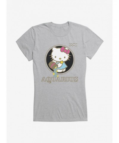 Hello Kitty Star Sign Aquarius Stencil Girls T-Shirt $6.97 T-Shirts