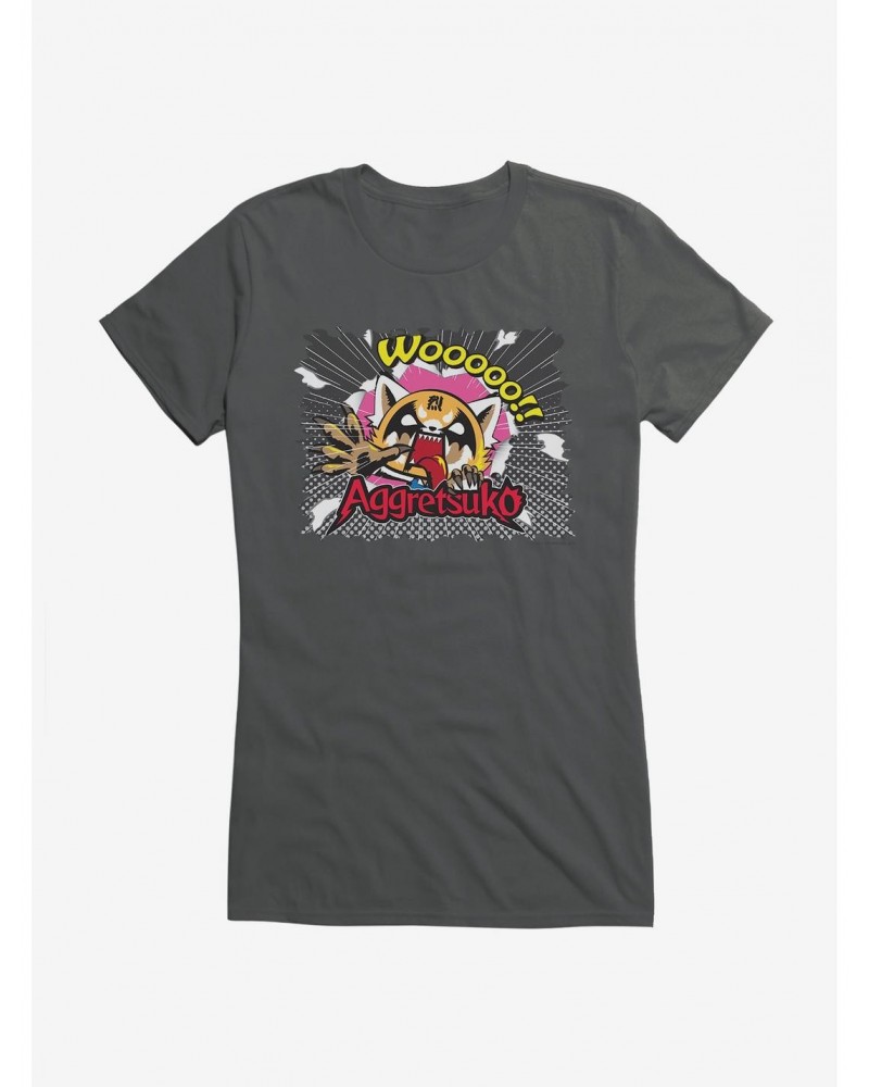 Aggretsuko Dark Breakout Girls T-Shirt $7.37 T-Shirts