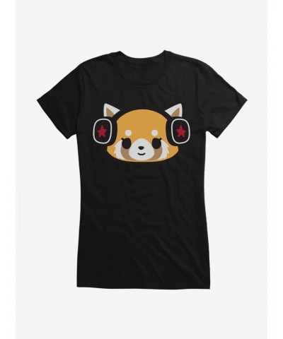 Aggretsuko Metal Headphones Girls T-Shirt $6.97 T-Shirts