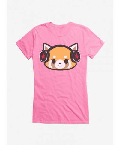 Aggretsuko Metal Headphones Girls T-Shirt $6.97 T-Shirts