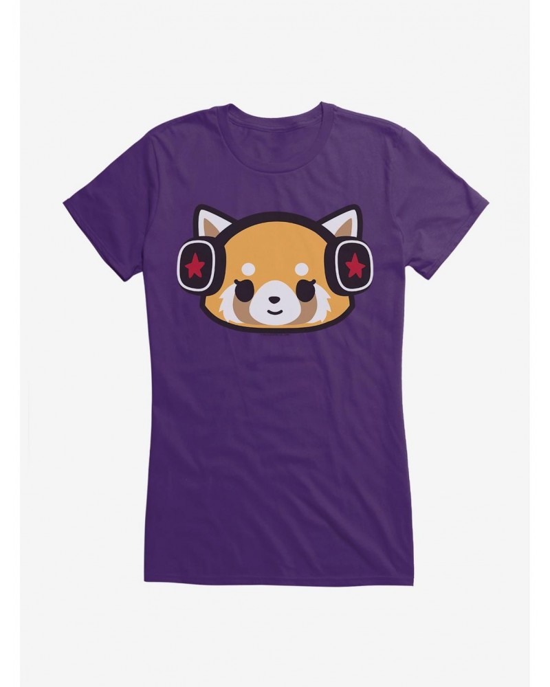 Aggretsuko Metal Headphones Girls T-Shirt $6.97 T-Shirts