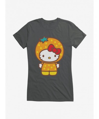 Hello Kitty Five A Day Orange Outfit Girls T-Shirt $7.77 T-Shirts