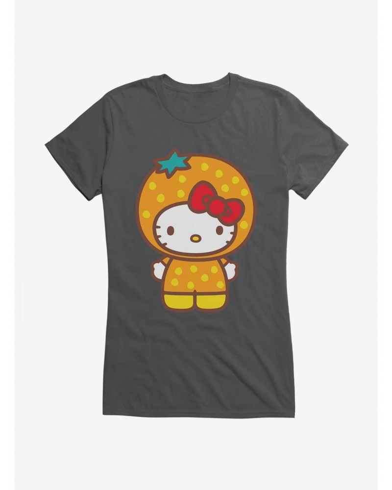 Hello Kitty Five A Day Orange Outfit Girls T-Shirt $7.77 T-Shirts