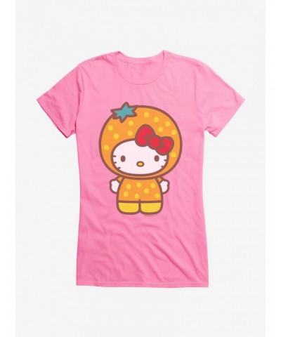 Hello Kitty Five A Day Orange Outfit Girls T-Shirt $7.77 T-Shirts