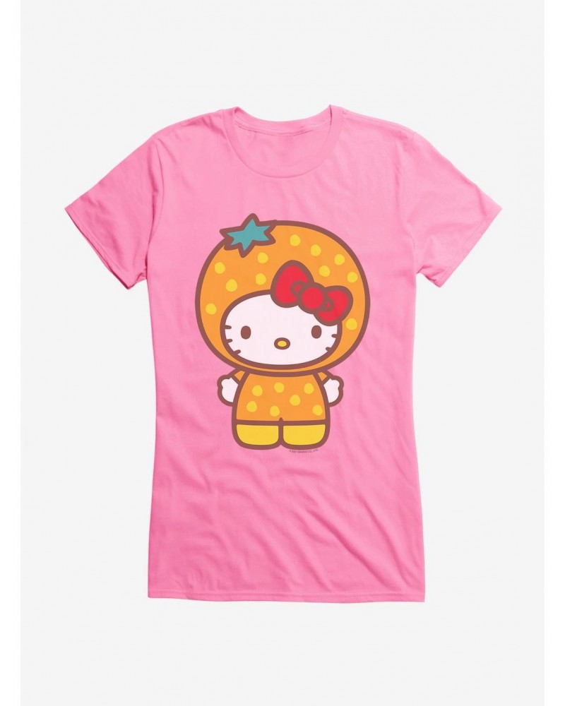 Hello Kitty Five A Day Orange Outfit Girls T-Shirt $7.77 T-Shirts