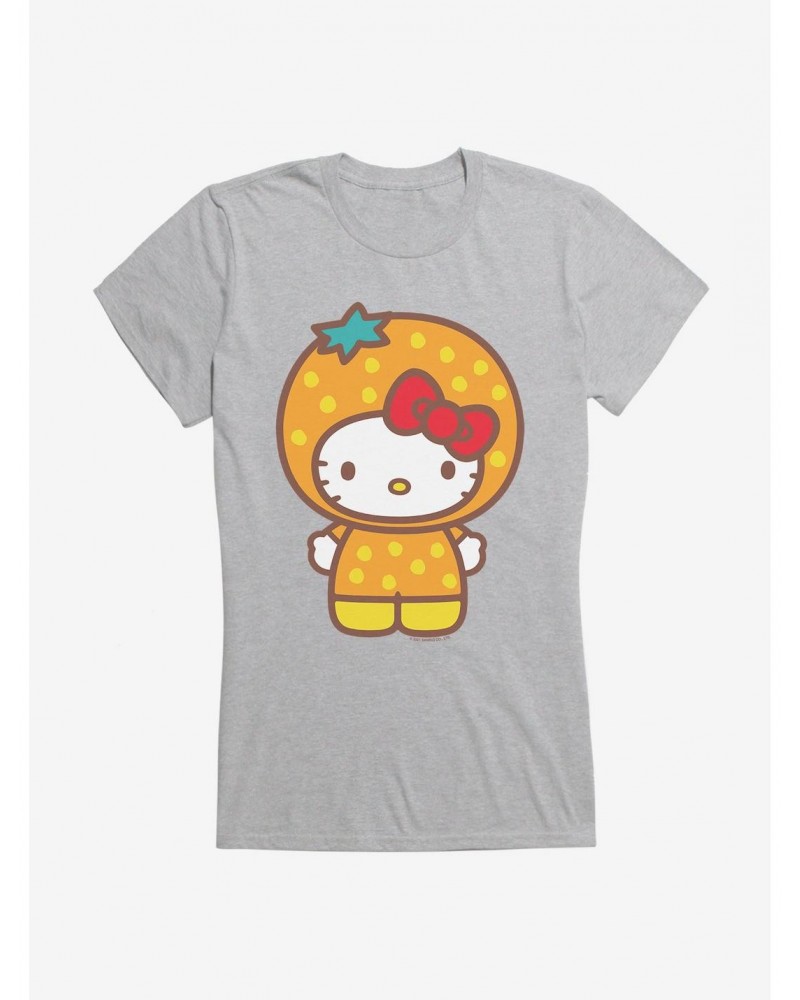 Hello Kitty Five A Day Orange Outfit Girls T-Shirt $7.77 T-Shirts