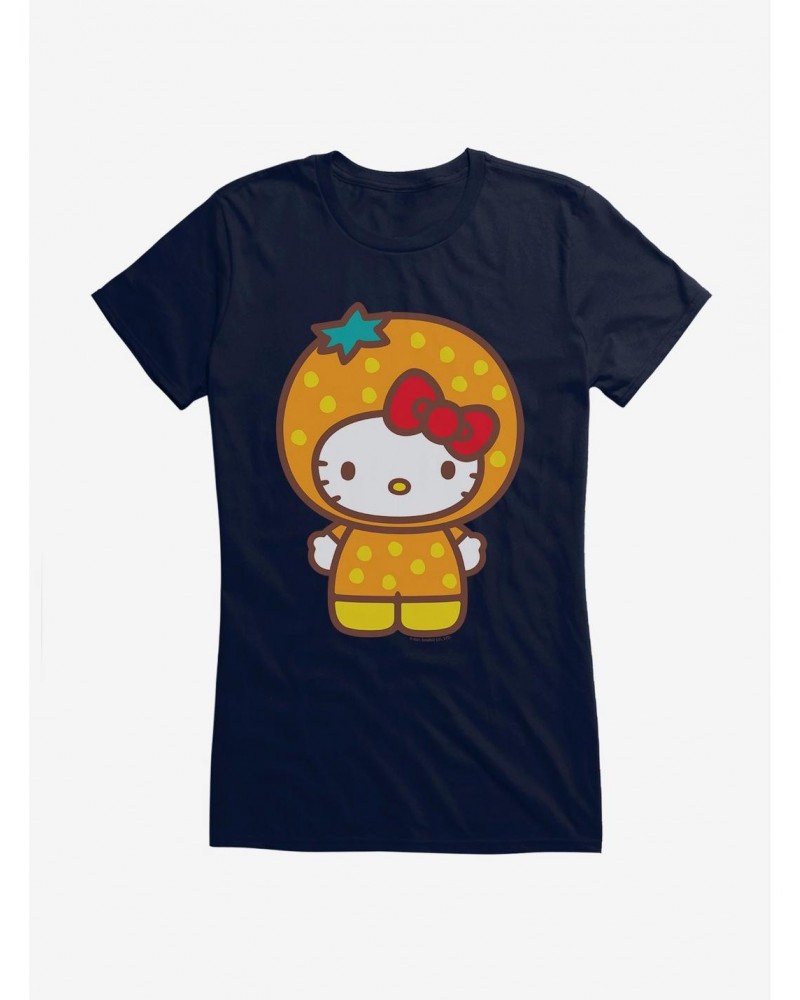 Hello Kitty Five A Day Orange Outfit Girls T-Shirt $7.77 T-Shirts