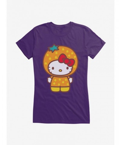 Hello Kitty Five A Day Orange Outfit Girls T-Shirt $7.77 T-Shirts