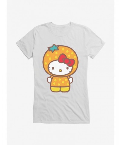 Hello Kitty Five A Day Orange Outfit Girls T-Shirt $7.77 T-Shirts