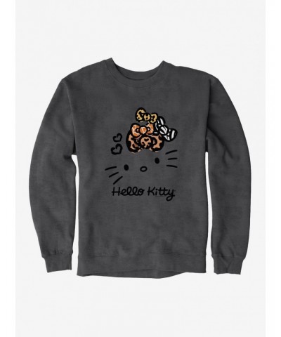 Hello Kitty Jungle Paradise Stencil Logo Sweatshirt $11.22 Sweatshirts