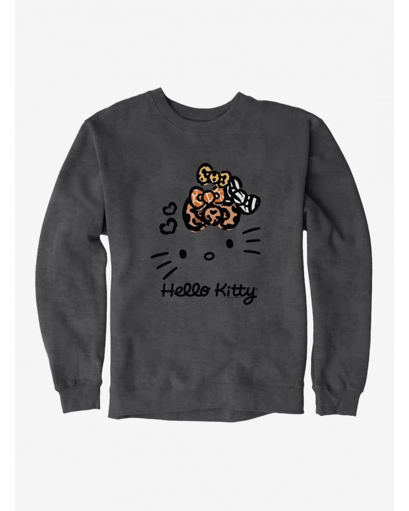 Hello Kitty Jungle Paradise Stencil Logo Sweatshirt $11.22 Sweatshirts