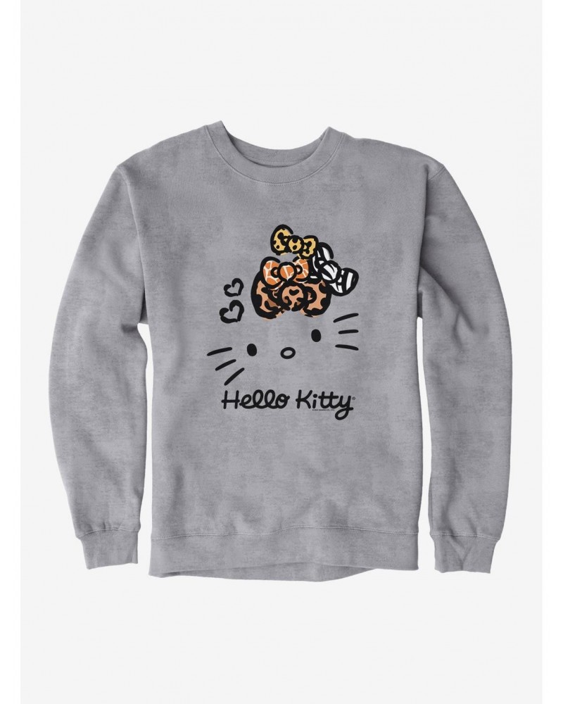 Hello Kitty Jungle Paradise Stencil Logo Sweatshirt $11.22 Sweatshirts