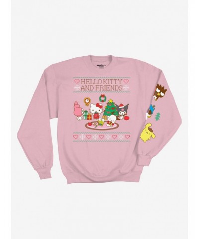 Hello Kitty And Friends Pink Christmas Girls Sweatshirt $11.85 Sweatshirts