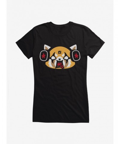 Aggretsuko Metal Raging Headphones Girls T-Shirt $9.36 T-Shirts