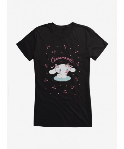 Cinnamoroll Cherry Love Girls T-Shirt $9.76 T-Shirts