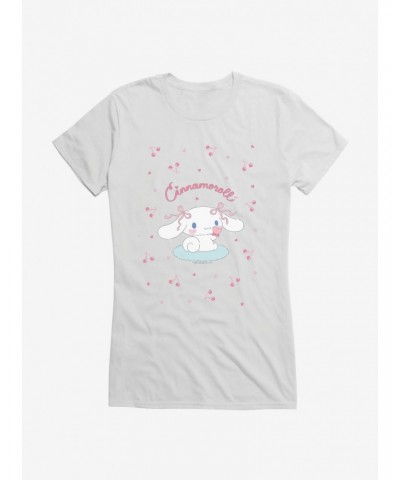 Cinnamoroll Cherry Love Girls T-Shirt $9.76 T-Shirts