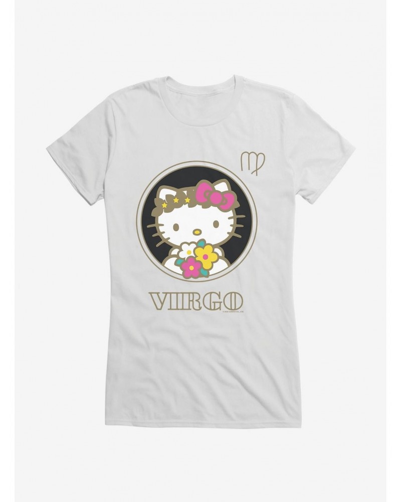 Hello Kitty Star Sign Capricorn Stencil Girls T-Shirt $8.96 T-Shirts