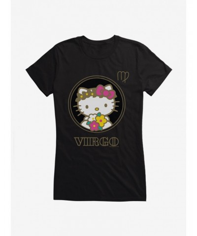 Hello Kitty Star Sign Capricorn Stencil Girls T-Shirt $8.96 T-Shirts