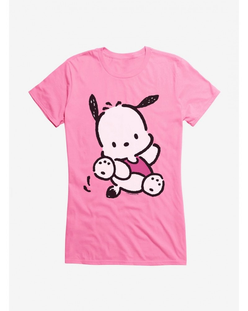 Pochacco Here For Fun Leaps Girls T-Shirt $7.17 T-Shirts