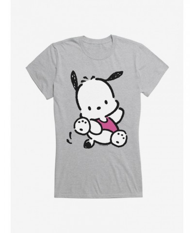 Pochacco Here For Fun Leaps Girls T-Shirt $7.17 T-Shirts