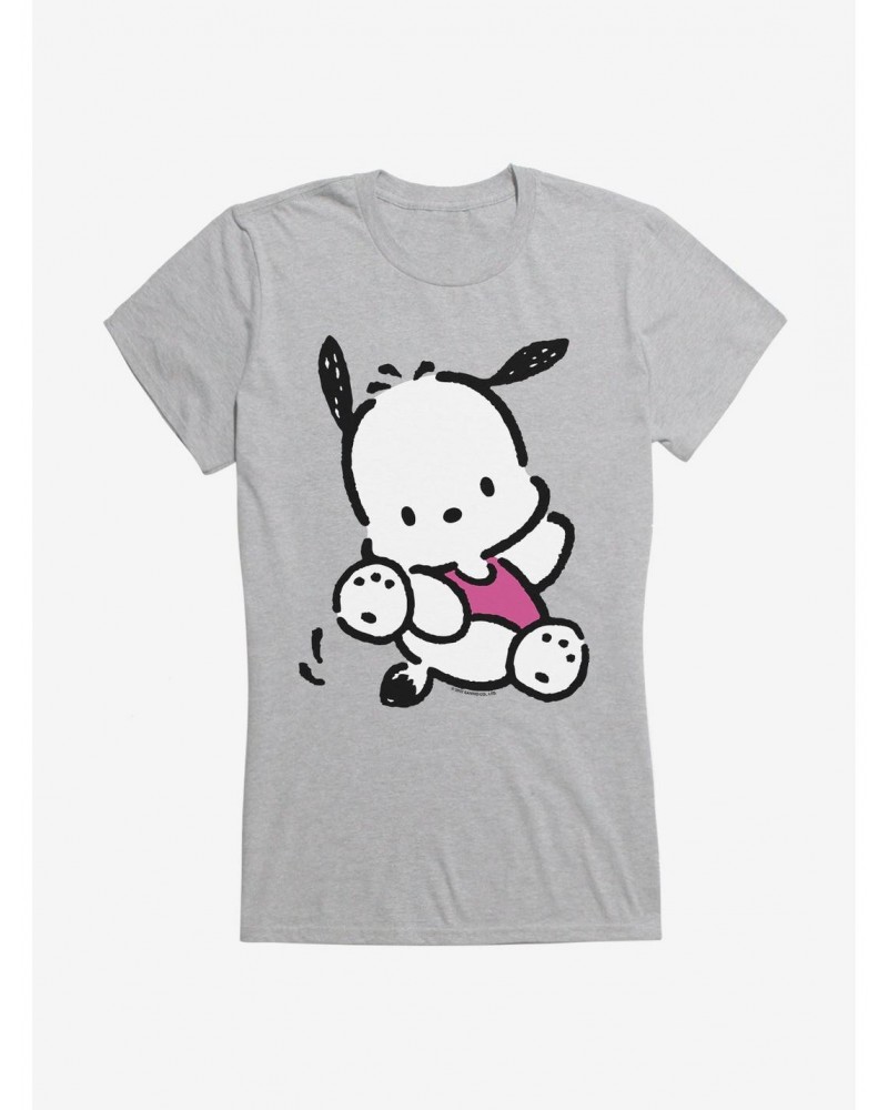 Pochacco Here For Fun Leaps Girls T-Shirt $7.17 T-Shirts