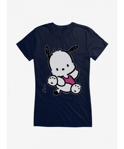 Pochacco Here For Fun Leaps Girls T-Shirt $7.17 T-Shirts