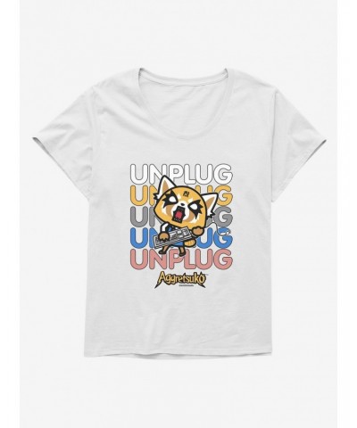 Aggretsuko Unplug Girls T-Shirt Plus Size $9.94 T-Shirts