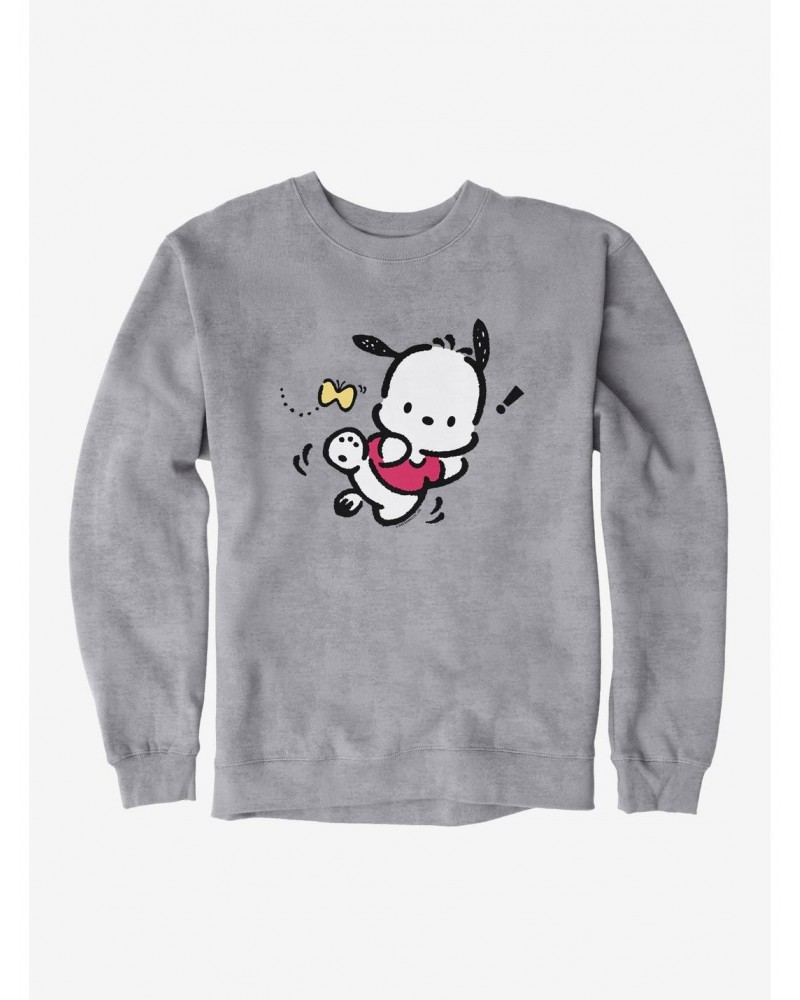 Pochacco Butterfly Chase Sweatshirt $13.58 Sweatshirts