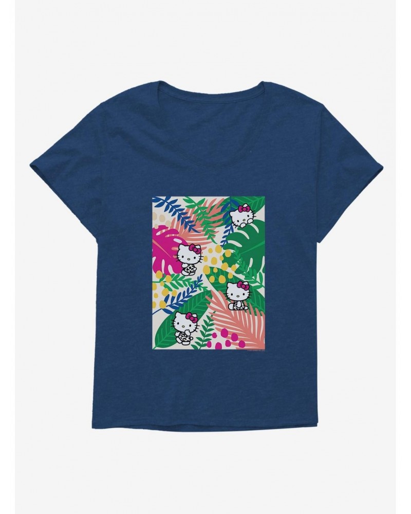 Hello Kitty Jungle Paradise Poster Girls T-Shirt Plus Size $9.94 T-Shirts