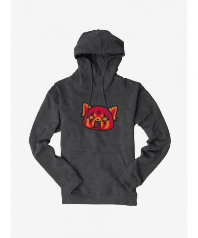 Aggretsuko Metal Rock Out To The Max Hoodie $14.37 Hoodies