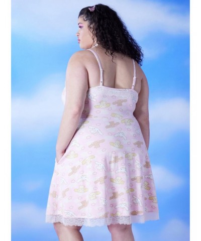 Cinnamoroll Family Pink Cami Dress Plus Size $13.17 Dresses