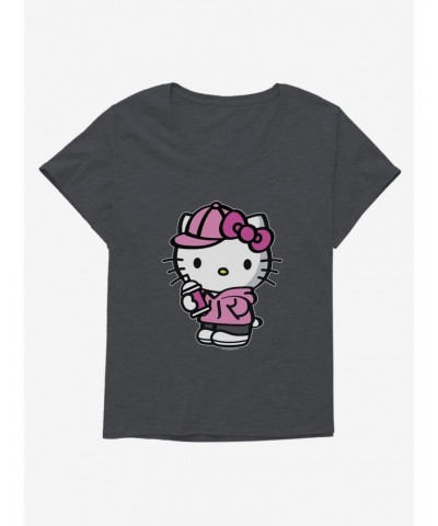 Hello Kitty Pink Front Girls T-Shirt Plus Size $8.32 T-Shirts