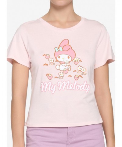 My Melody Strawberries & Flowers Girls Baby T-Shirt $10.14 T-Shirts