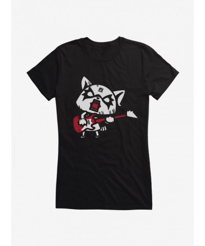 Aggretsuko Metal Hard Rock Girls T-Shirt $6.77 T-Shirts