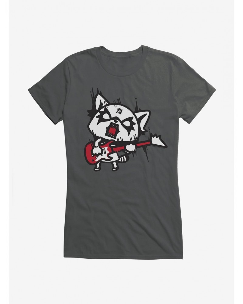 Aggretsuko Metal Hard Rock Girls T-Shirt $6.77 T-Shirts