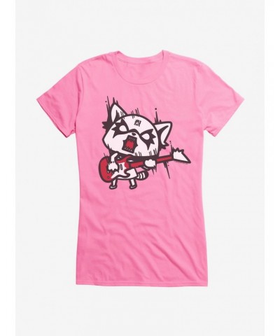 Aggretsuko Metal Hard Rock Girls T-Shirt $6.77 T-Shirts