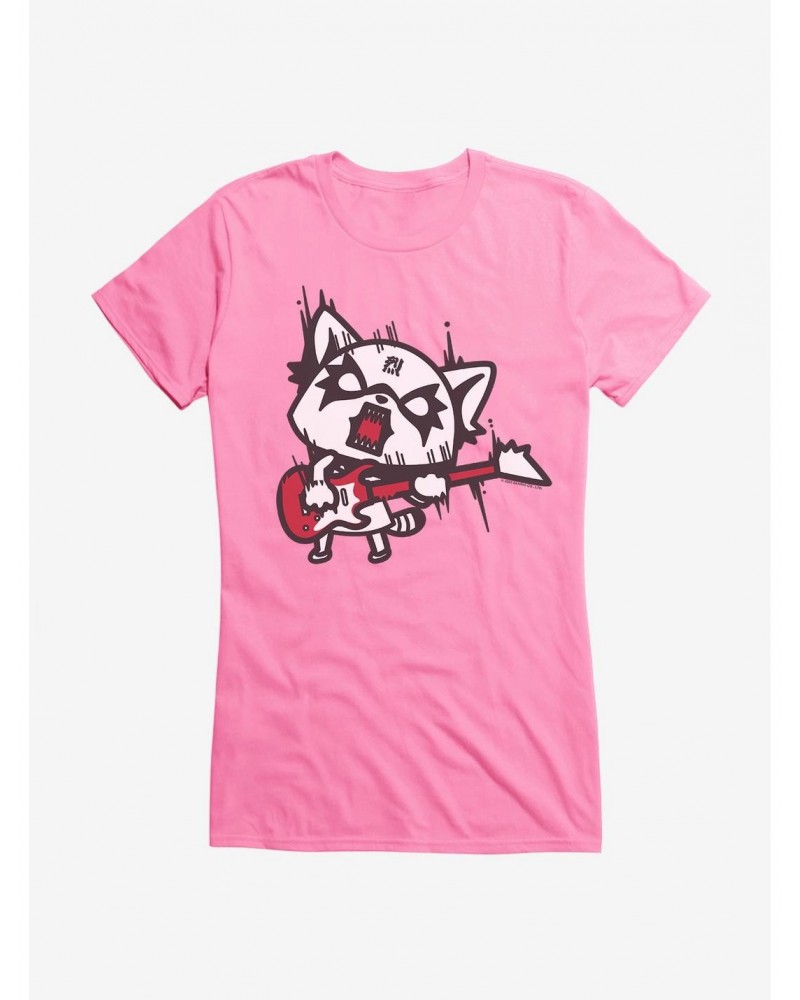 Aggretsuko Metal Hard Rock Girls T-Shirt $6.77 T-Shirts