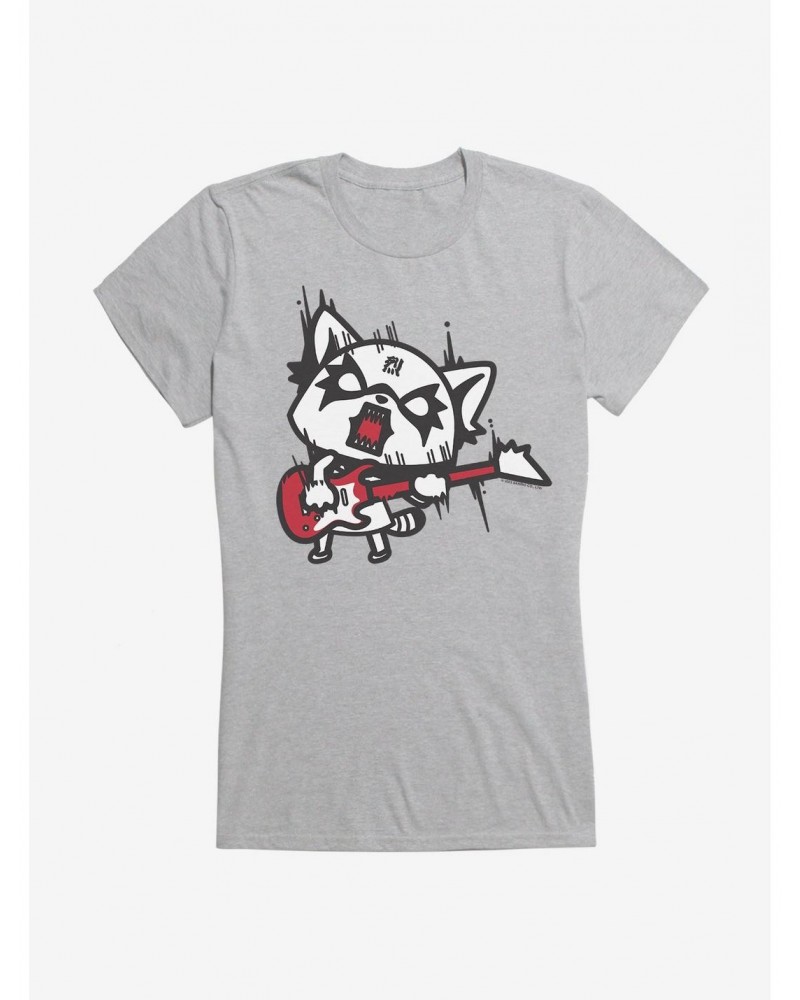 Aggretsuko Metal Hard Rock Girls T-Shirt $6.77 T-Shirts