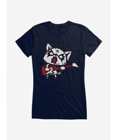 Aggretsuko Metal Hard Rock Girls T-Shirt $6.77 T-Shirts