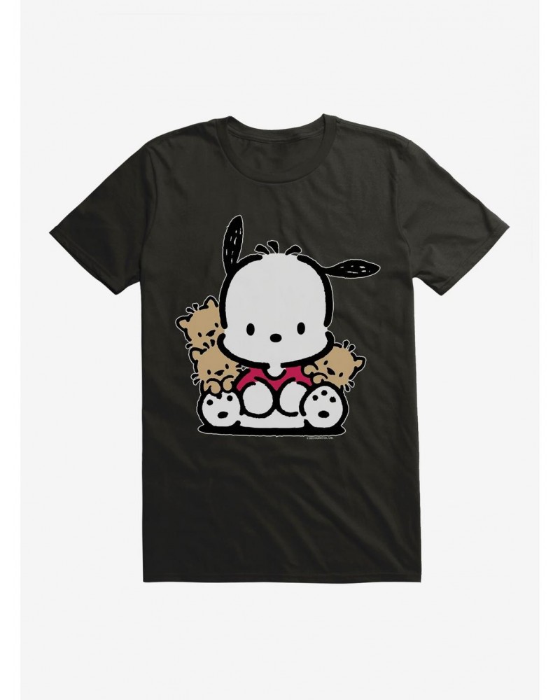 Pochacco Sitting With Friends T-Shirt $6.88 T-Shirts